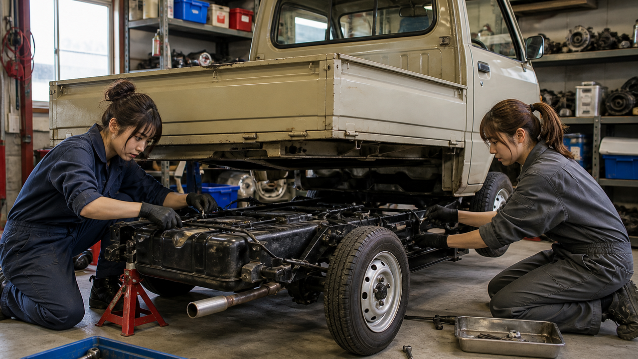 A Suzuki mini truck gets a back-to-original restoration