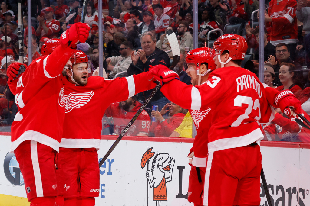 Red Wings sign 2-time All-Star forward Alex DeBrincat to 7-year ...