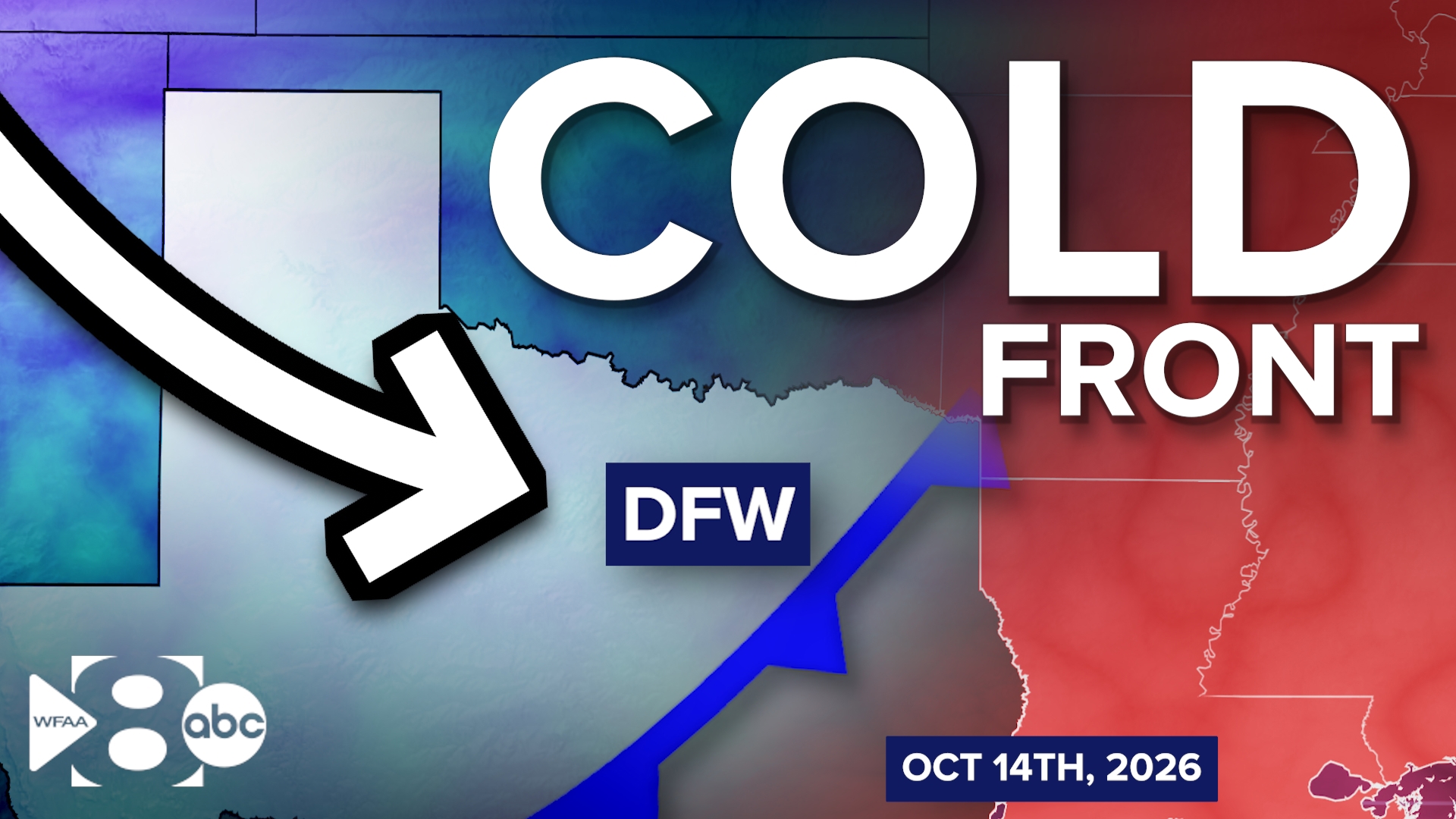 DFW weather: Cold front on our doorstep and slim storm chances