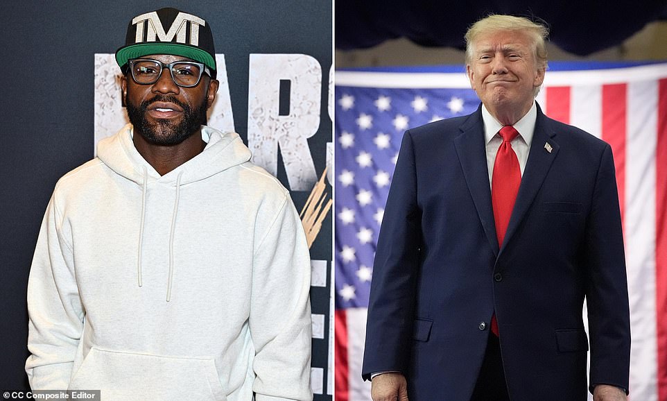 Report: Floyd Mayweather Jr joins Trump on Air Force One to Arizona rally