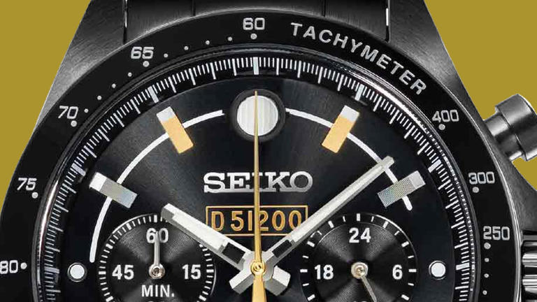 Seiko’s new blacked-out chronograph has an unexpected source of inspiration