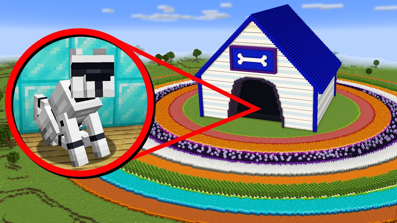I built my dog the safest base in Minecraft