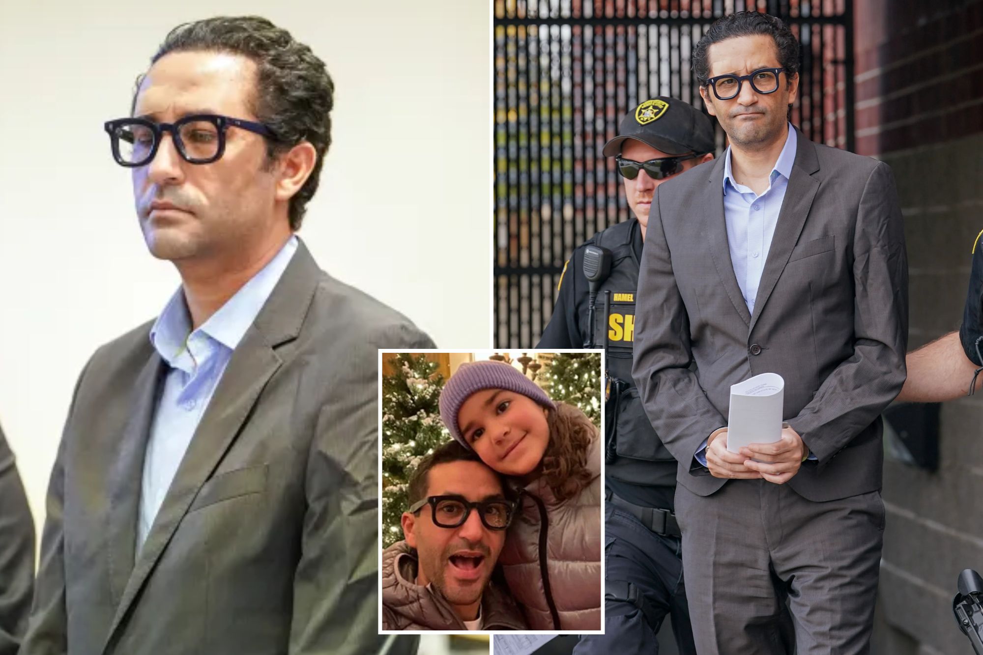 Sniveling killer dad coldly says just three words at sentencing for ...