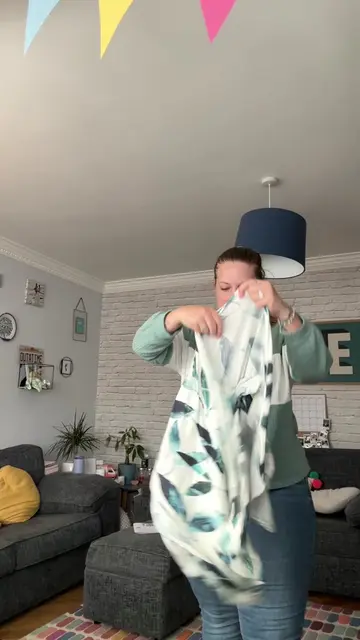 Baby wrap chaos on a rushed morning