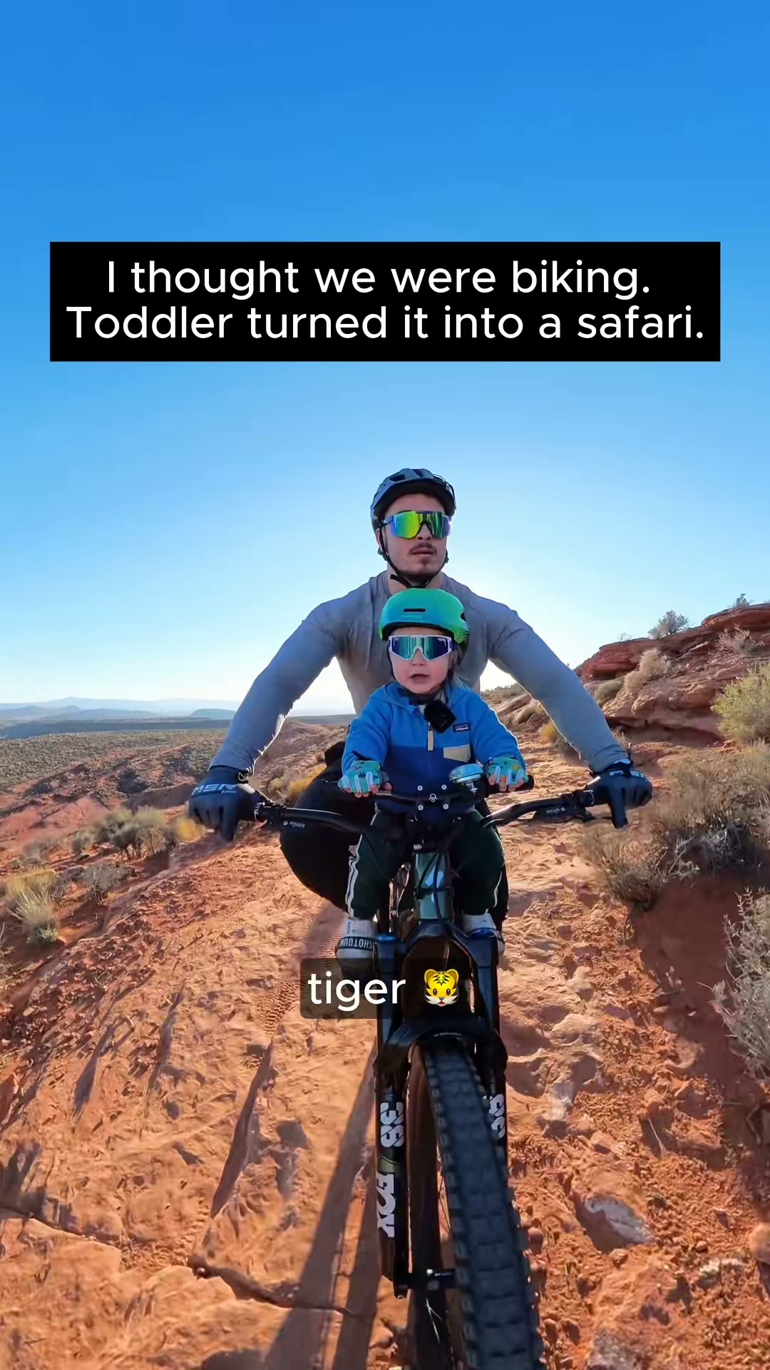A toddler turns a Utah bike ride into a safari