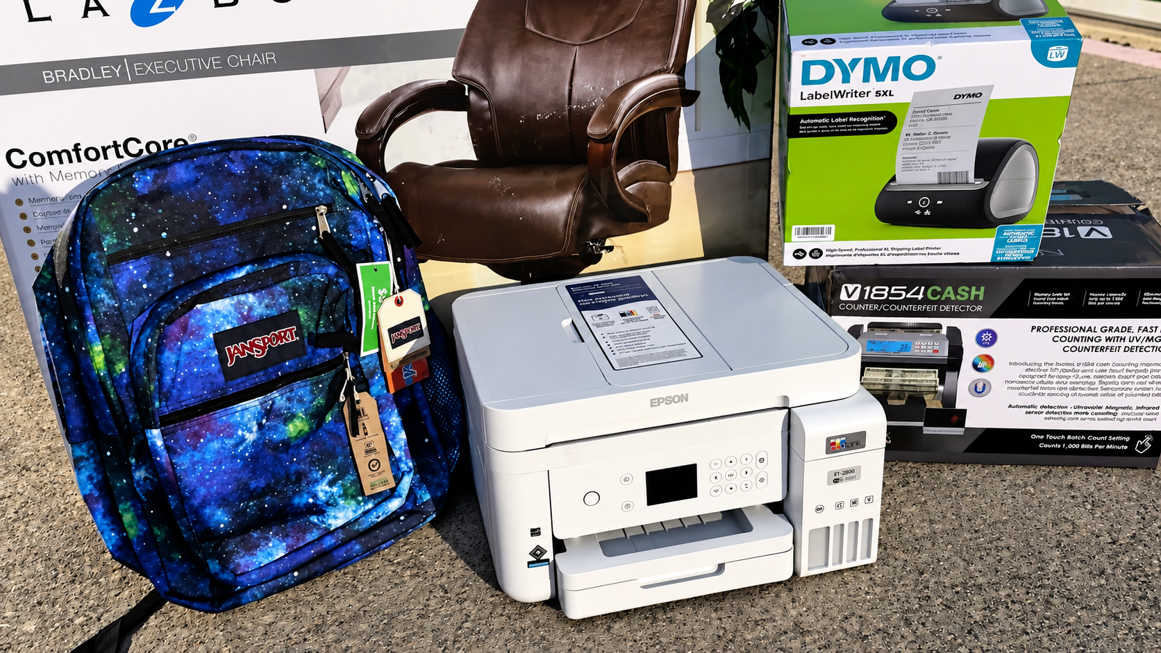 Staples threw away over $1,000 worth of office equipment