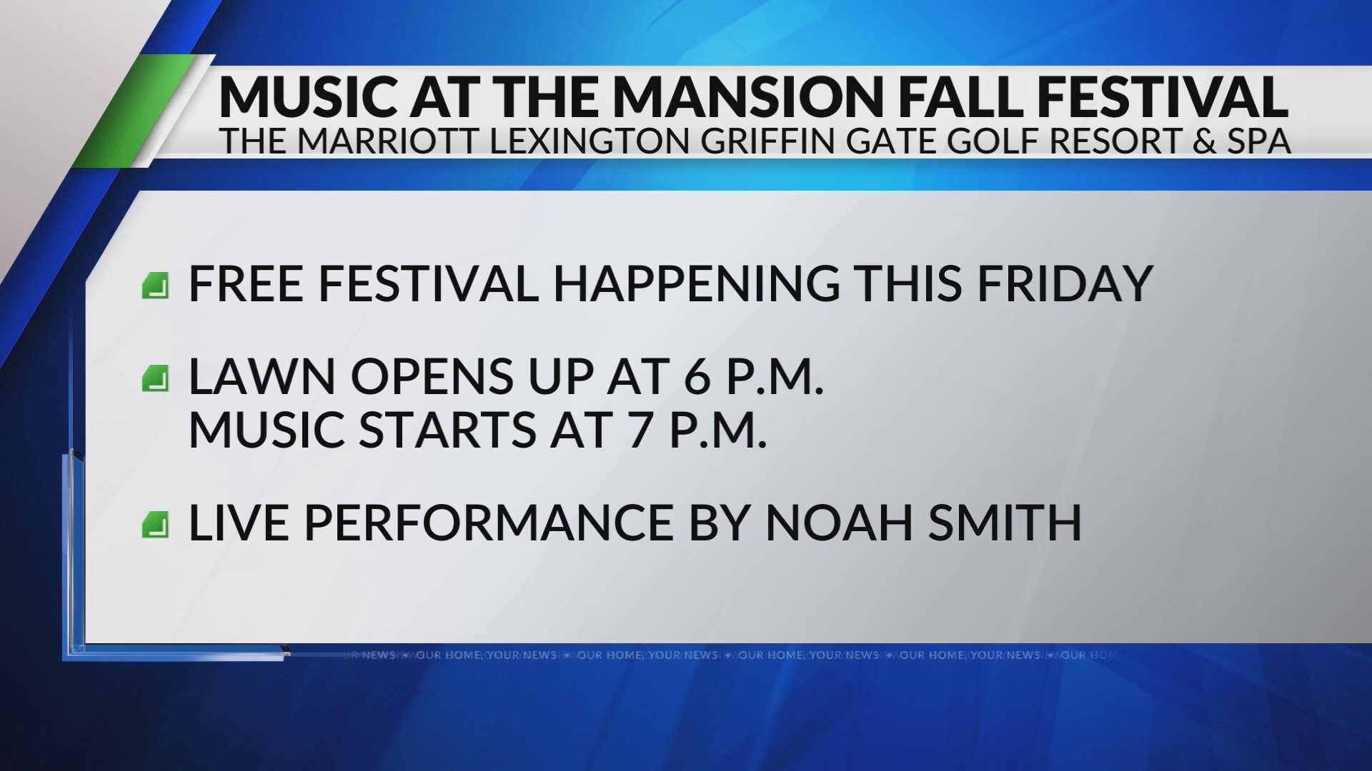 Lexington hotel hosting final free concert at Griffin Gate mansion