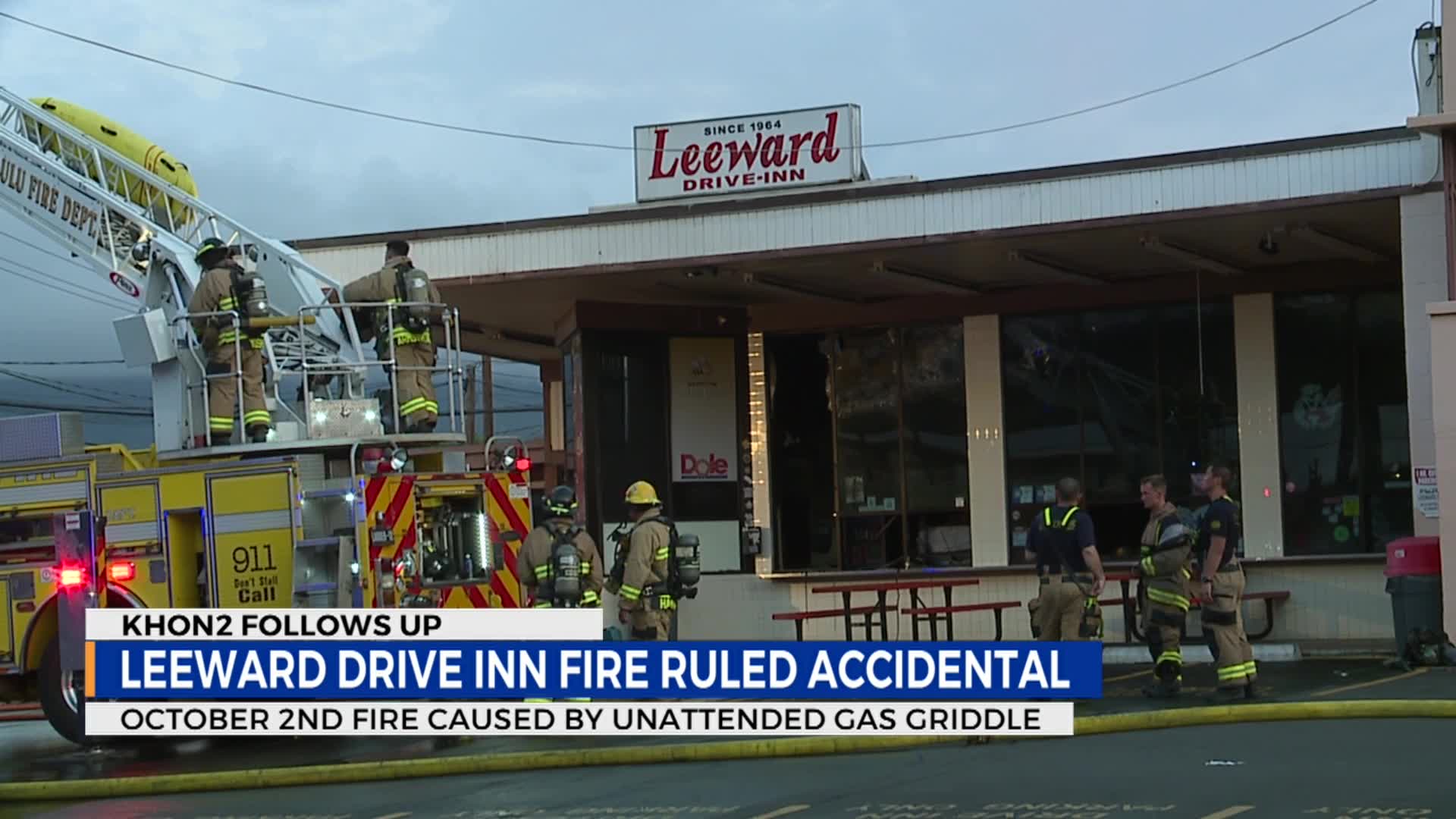 We hope to rebuild: Leeward Drive-Inn fire cause, origin revealed