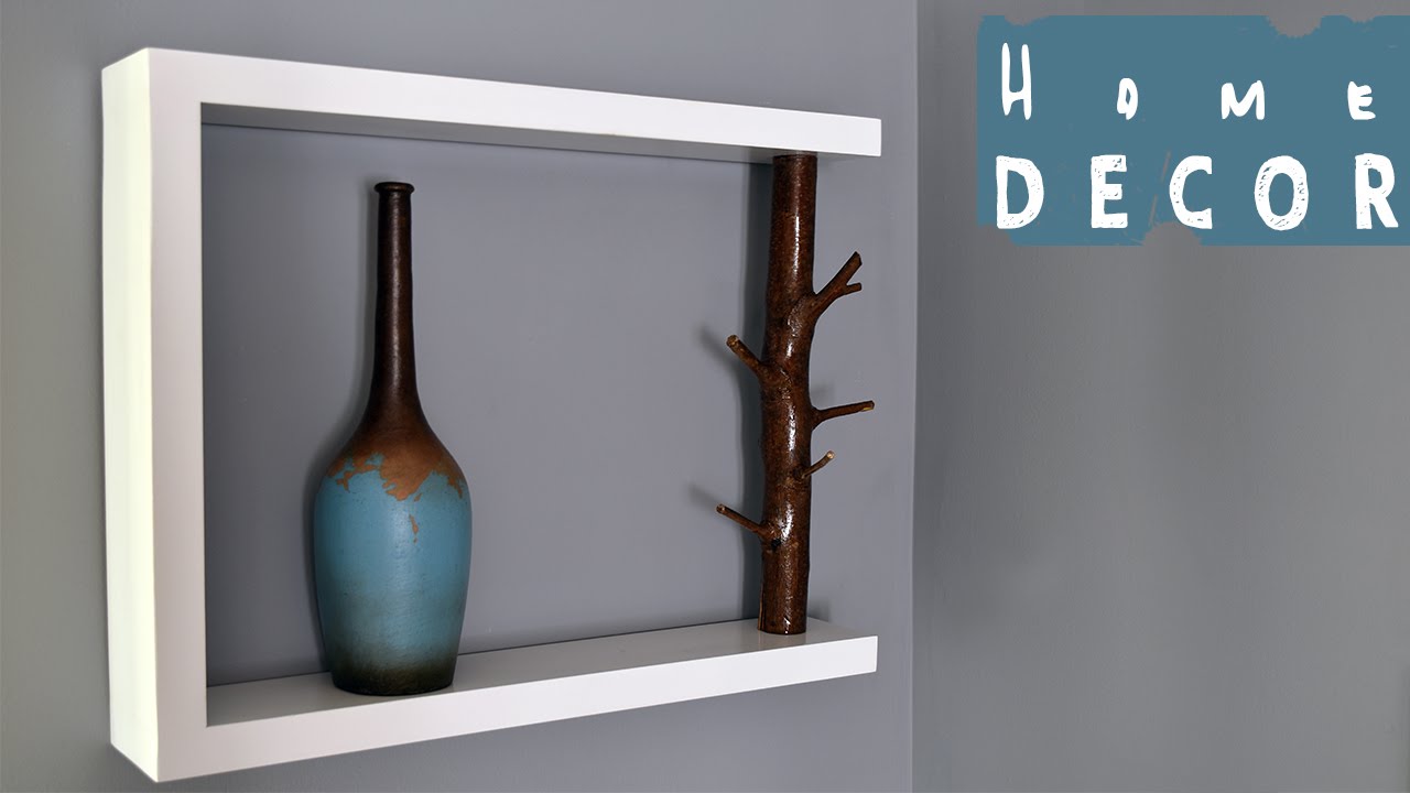 DIY decor shelf - with tree branch