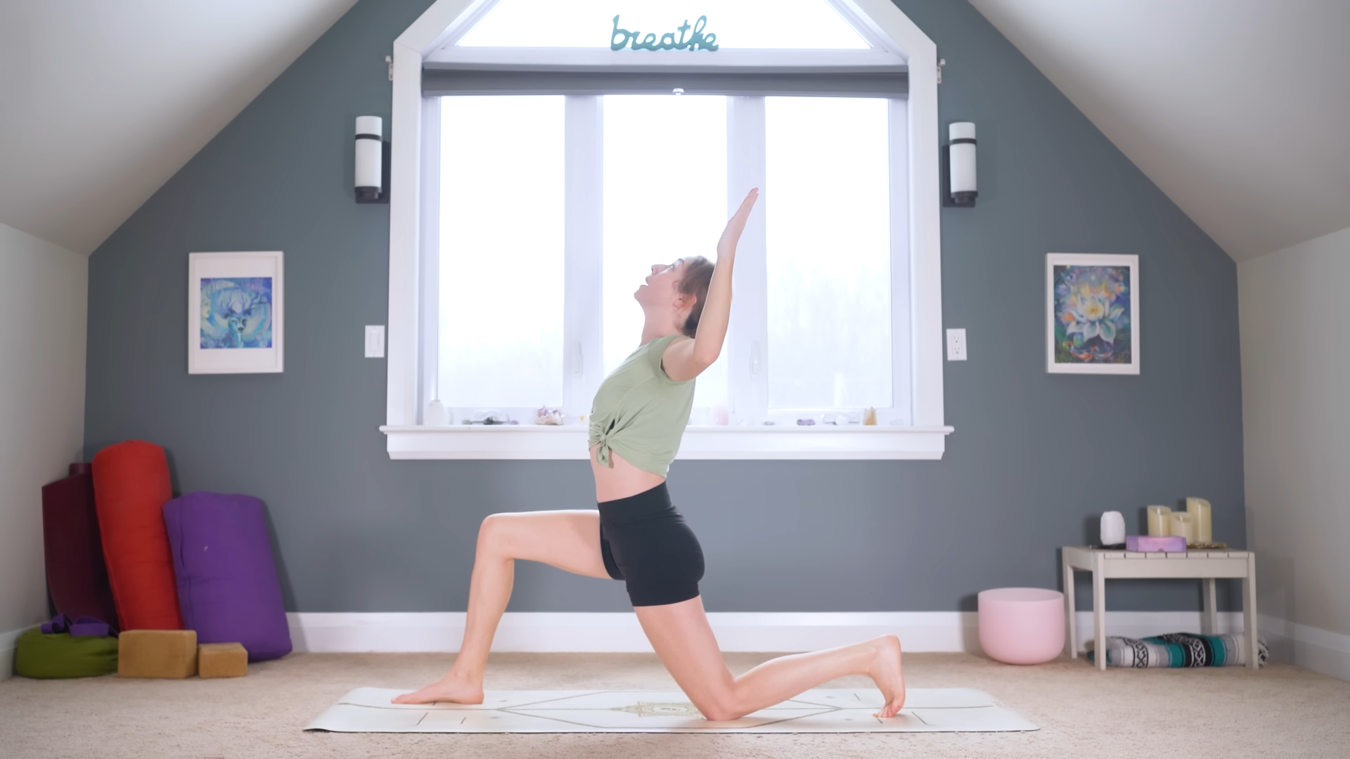 Simple morning yoga flow focused on spine health