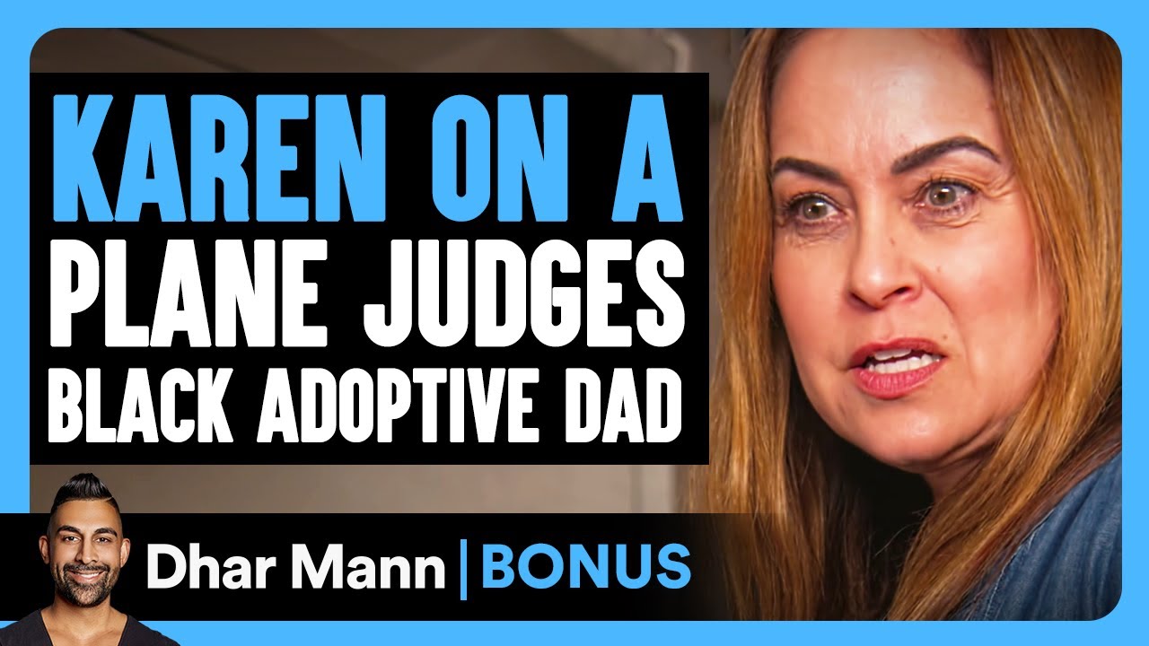 Karen on a plane judges black adoptive dad!