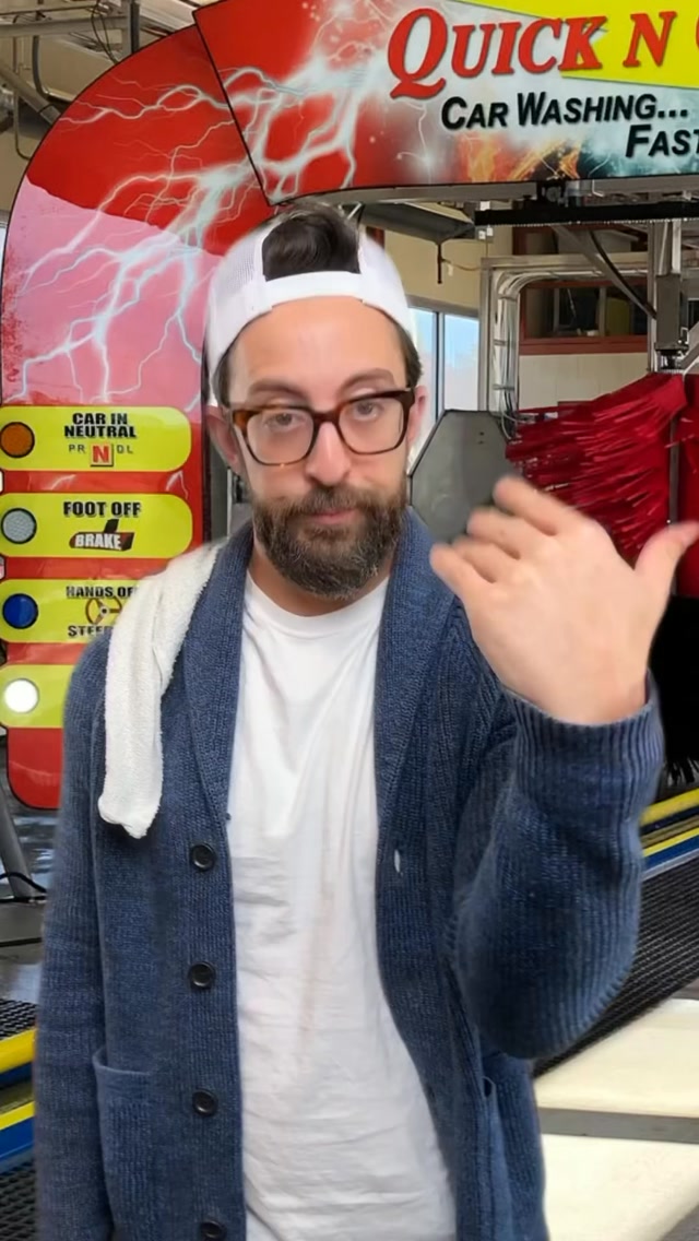 When you get a car wash...