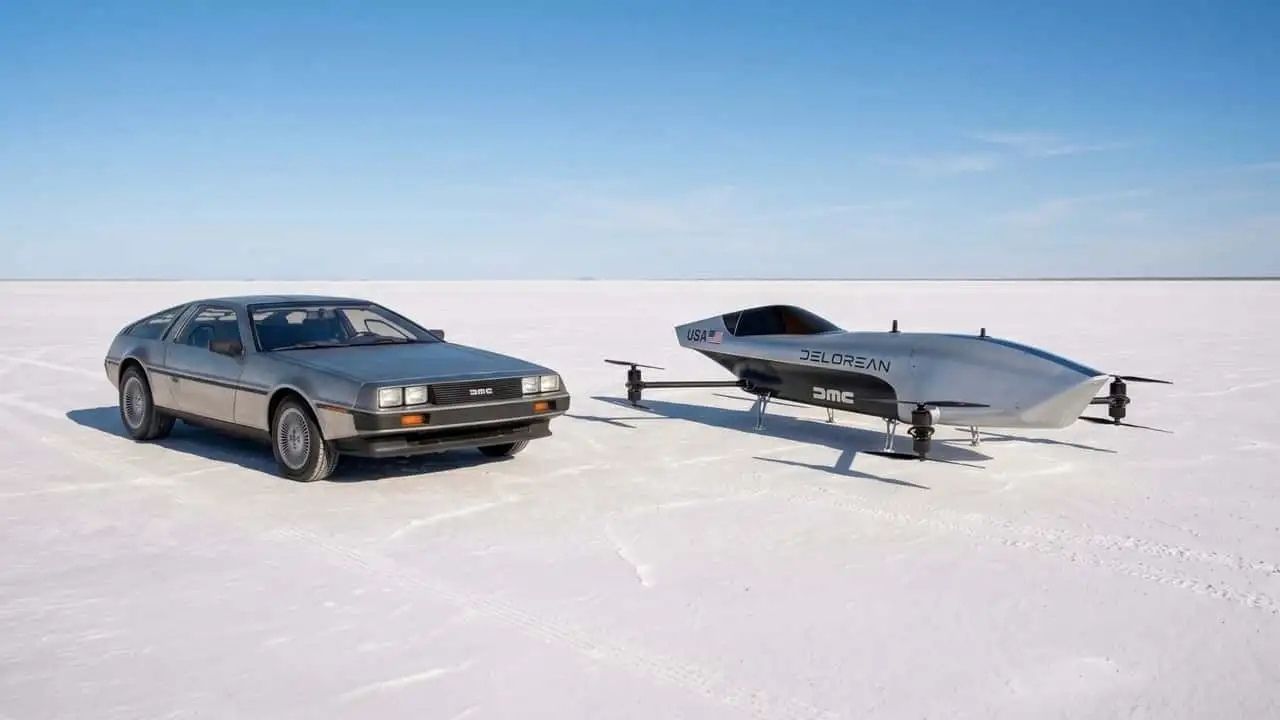 DeLorean enters the skies by teaming up with an electric flying car ...