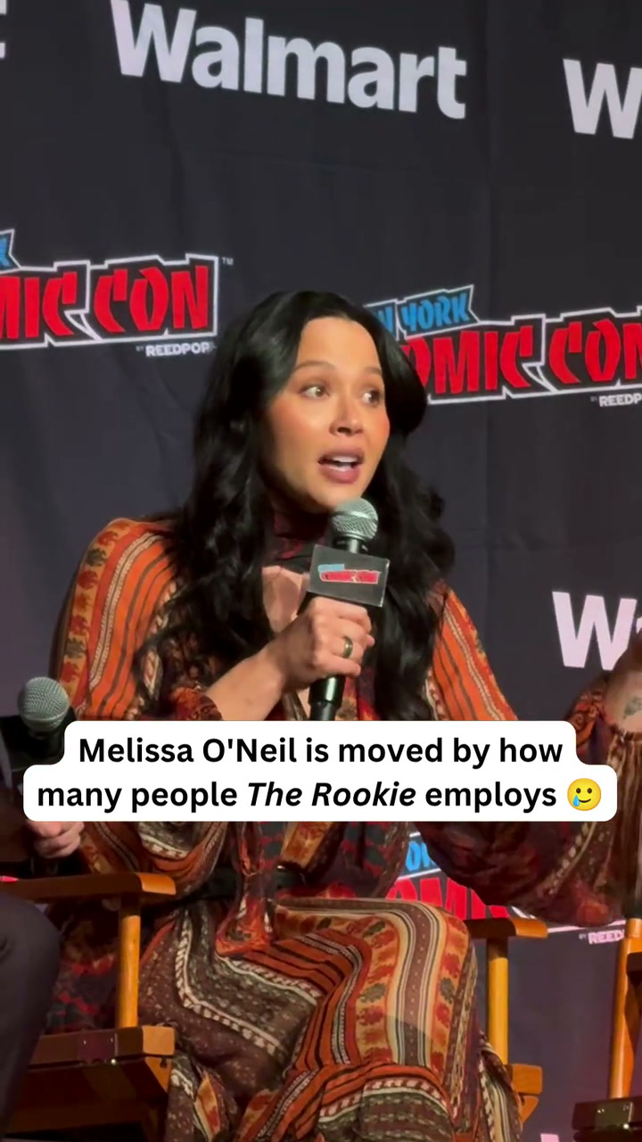 Melissa O'Neil is moved by how many people 'The Rookie' employs