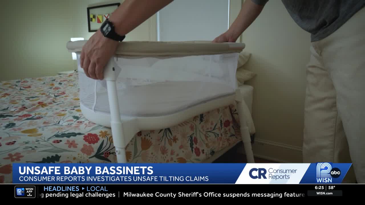 Consumer Reports investigation finds cantilevered bassinet risks