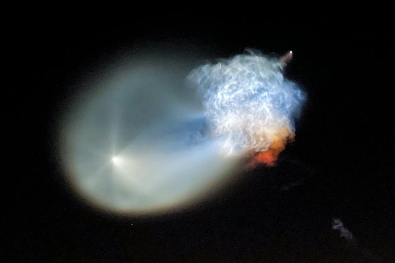 SpaceX launch creates spectacular ‘space jellyfish’ over US East Coast