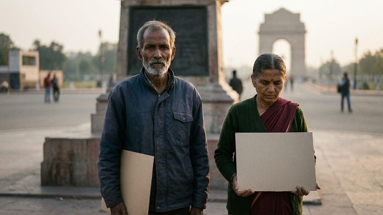 Ankita Bhandari’s parents protest at India Gate over Sikkim governor ...