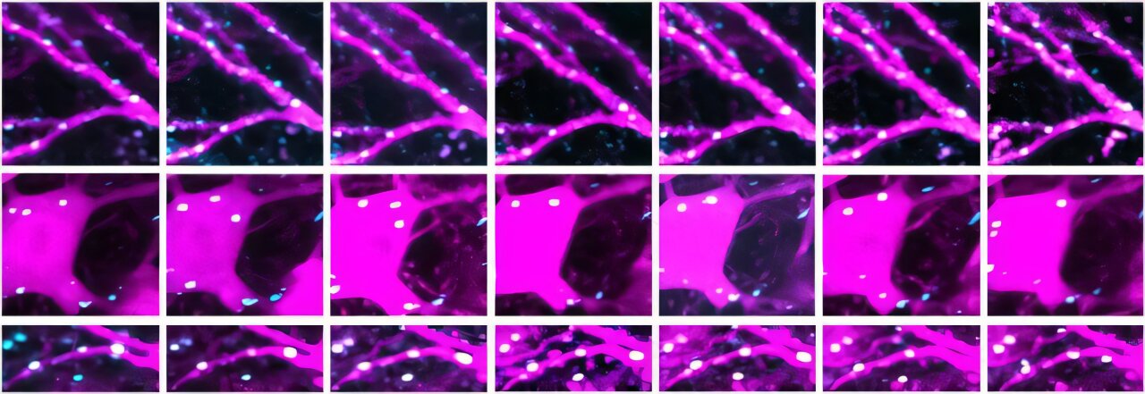 Learning reshapes inhibitory synapses differently within the same nerve ...