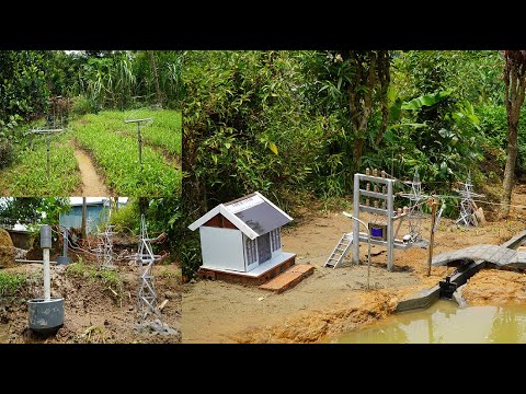 Small Hydroelectric Dam uWith Two Units And A Vegetable Irrigation System