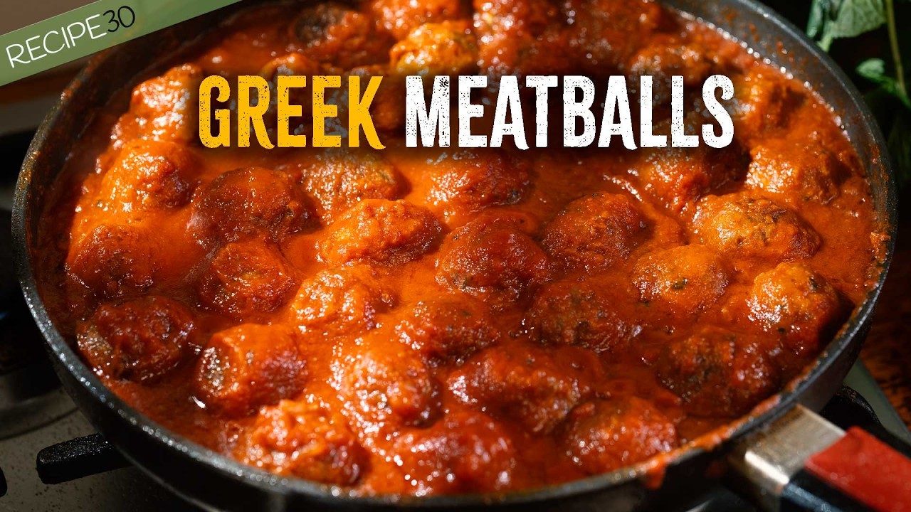 Cheap & easy Greek meatballs (juicy keftedes recipe for weeknight dinner)