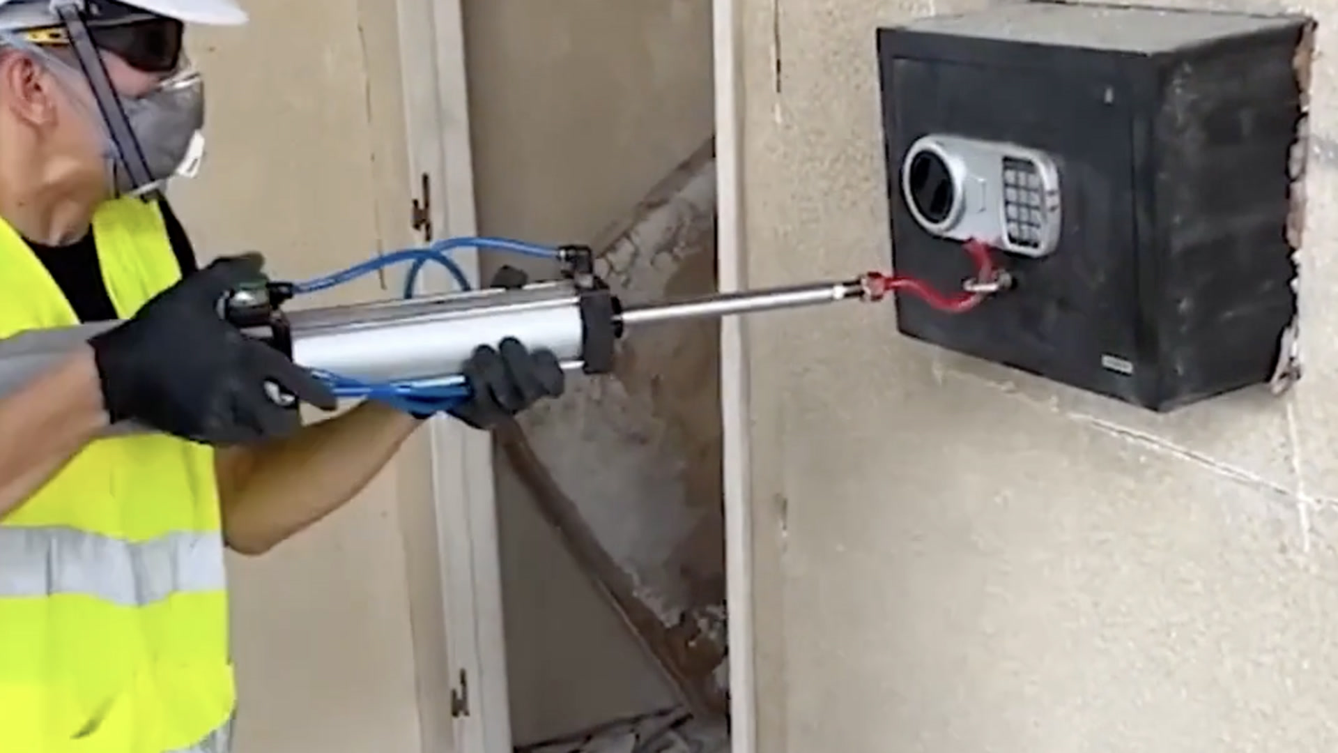 Construction worker discovers hidden treasure inside a wall during ...