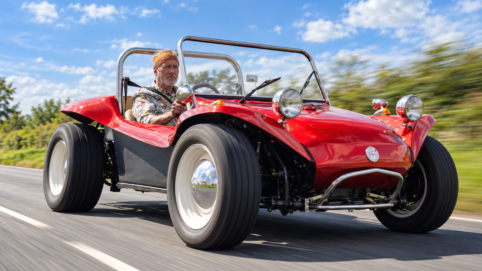 Why does James May avoid taking his beach buggy to the beach?