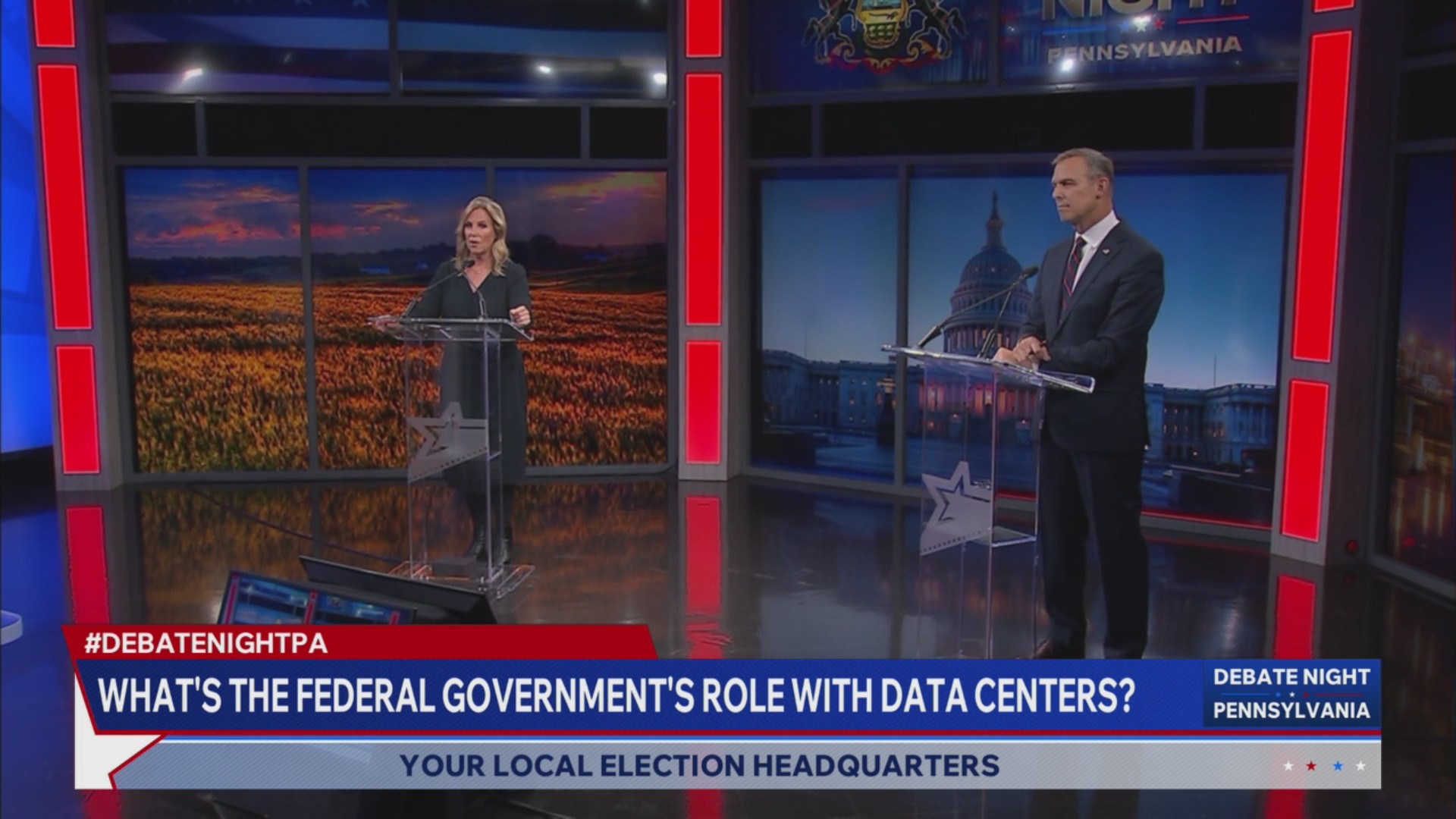 PA 10th District debate: Perry, Stelson give their takes on data centers