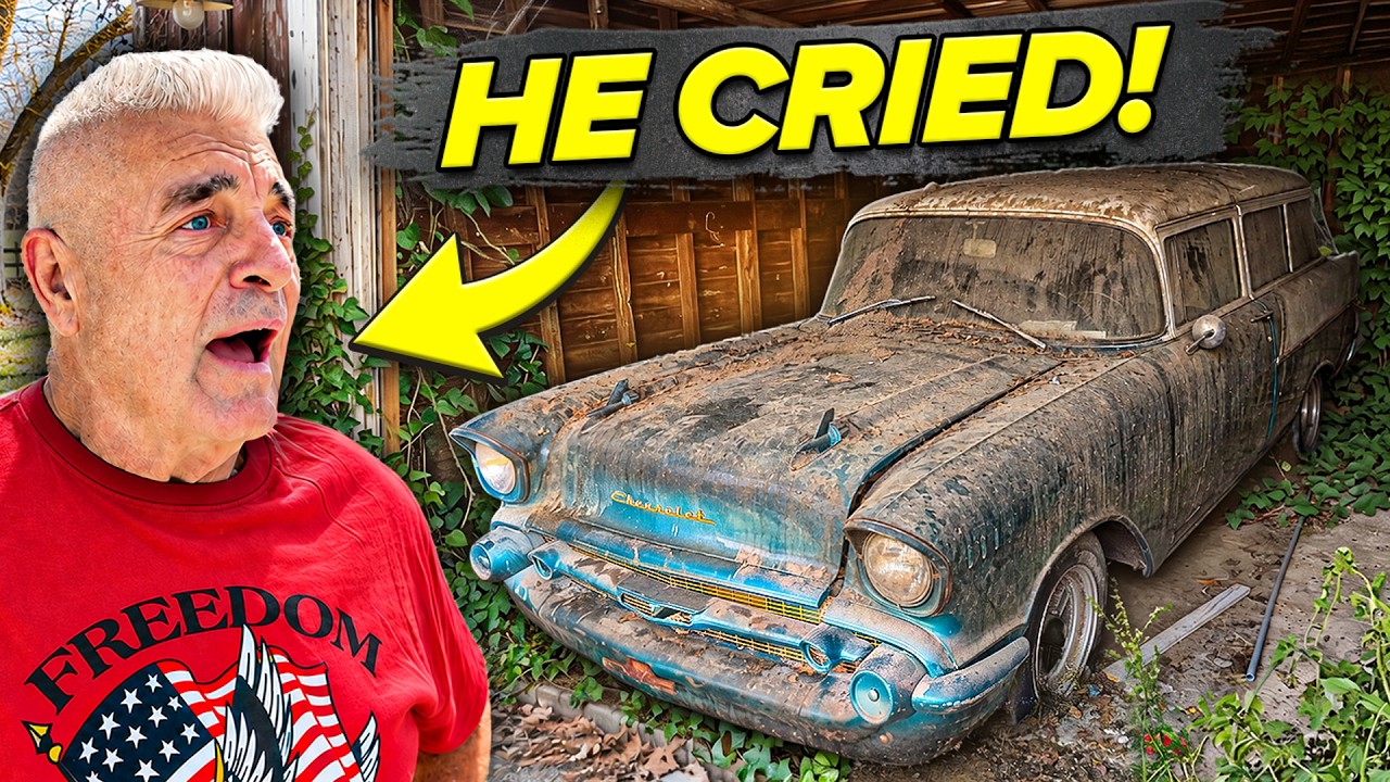 Son surprises dad with his 1957 Bel Air cleaned for his birthday after ...