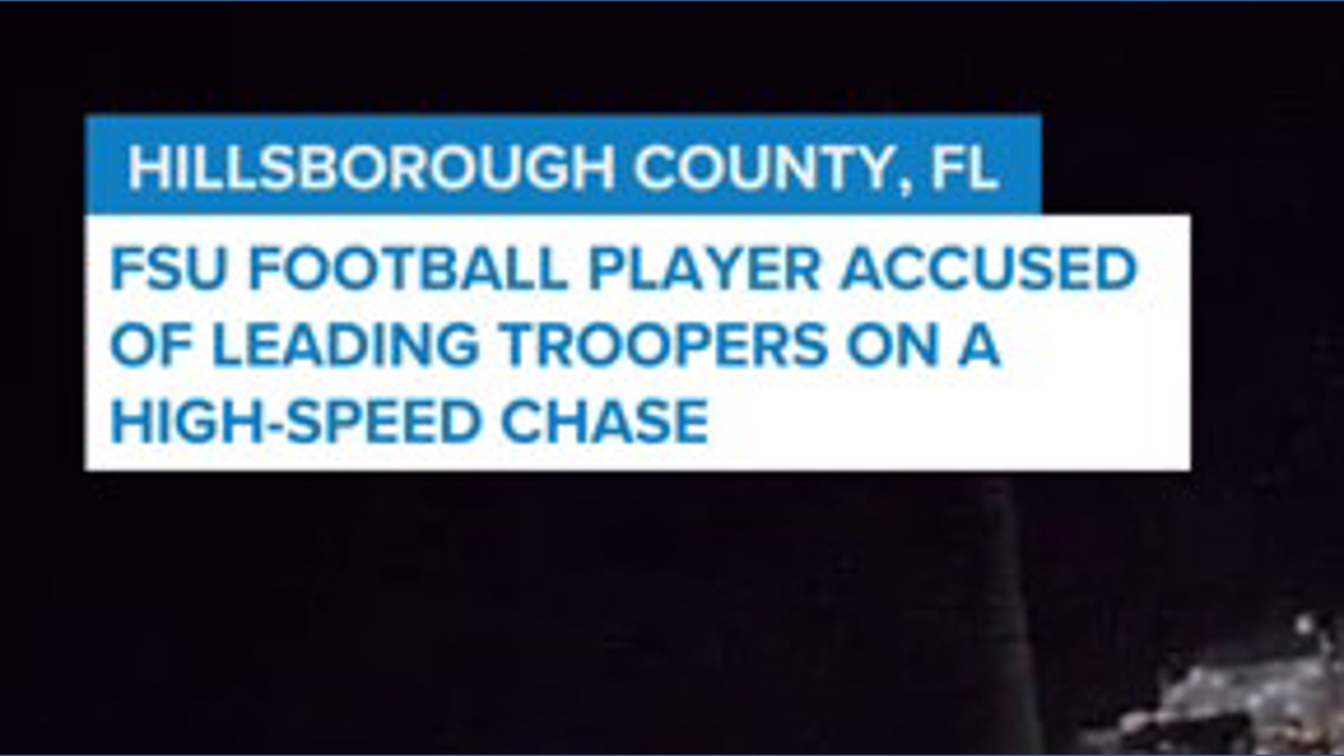 FSU football player accused of leading troopers on a high-speed chase ...