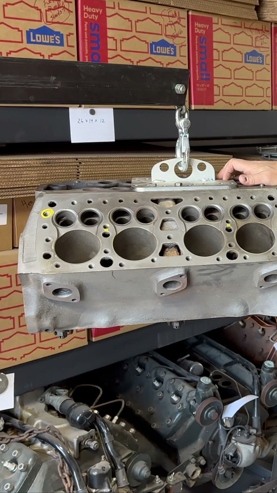 The rusty studs on a Ford flathead, Steve Coppock explains