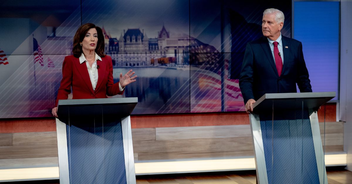 Watch: Kathy Hochul's 'Blame Trump' debate strategy backfires when ...