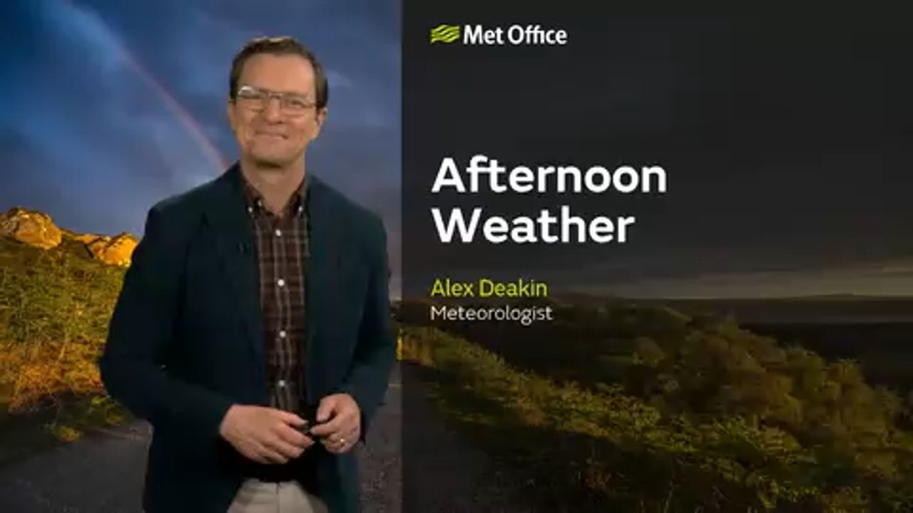 Met Office Tuesday afternoon weather forecast 09/06/2026