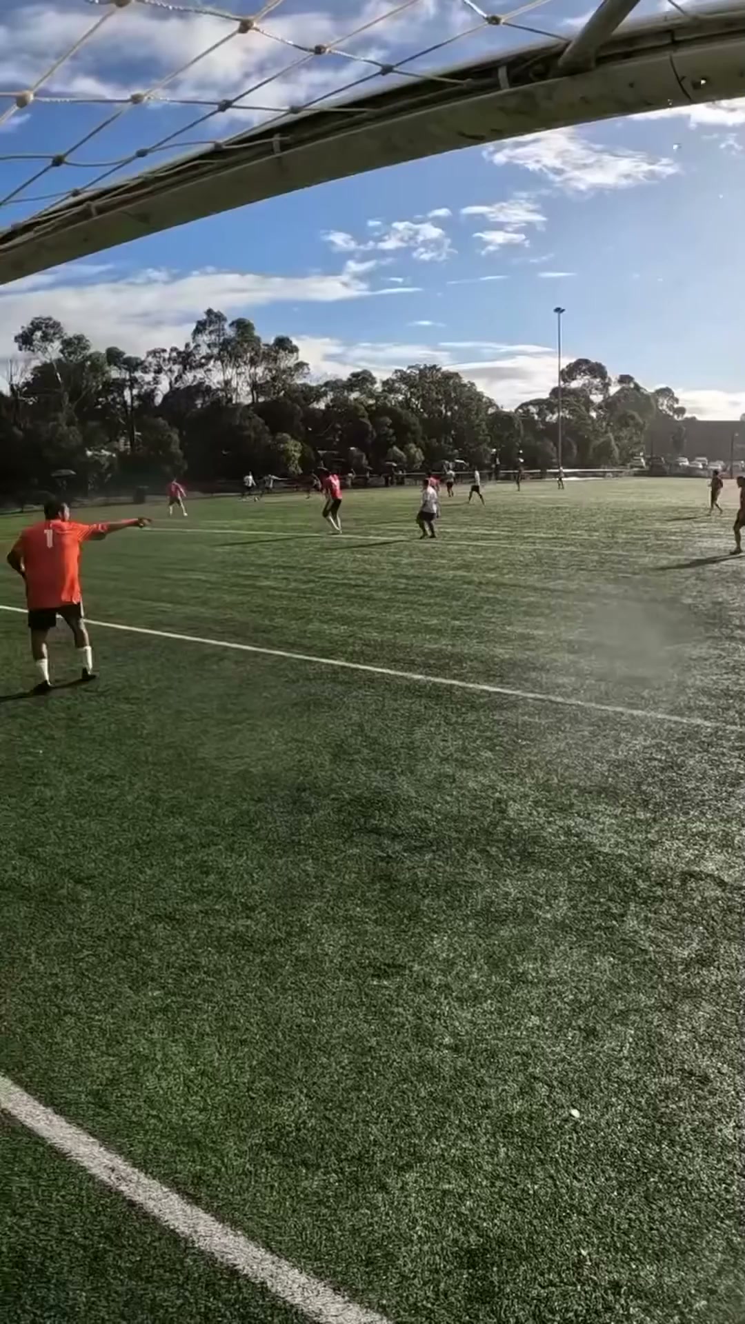 Rare angle shows the full buildup