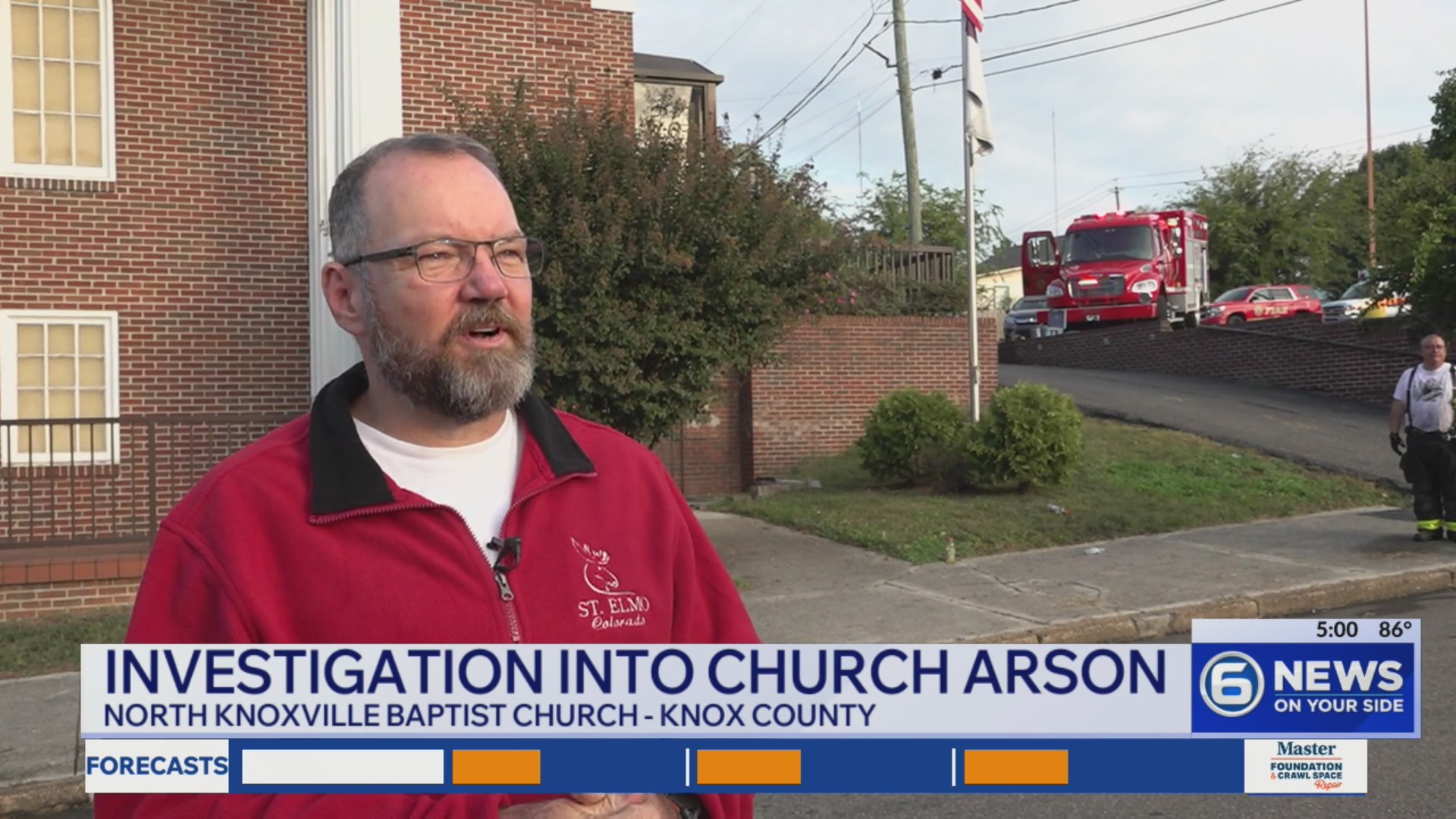 Man charged with arson after Knoxville church fire: KFD