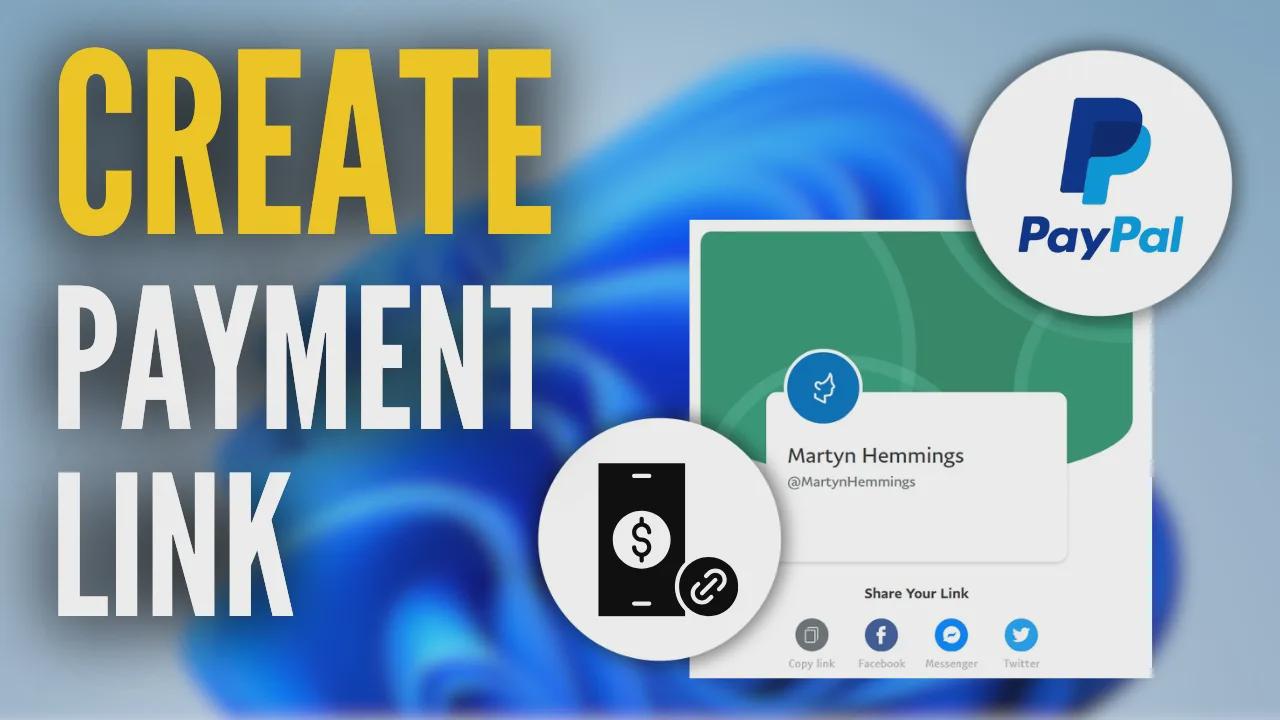 How to create PayPal link to receive money