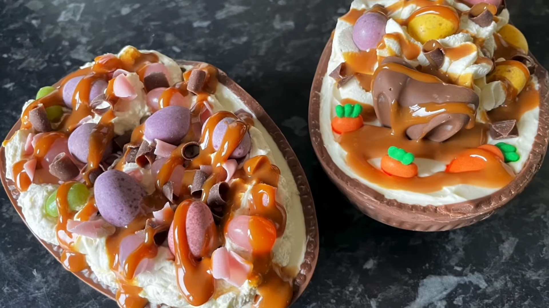 Delicious Easter egg cheesecake recipe using chocolate shells