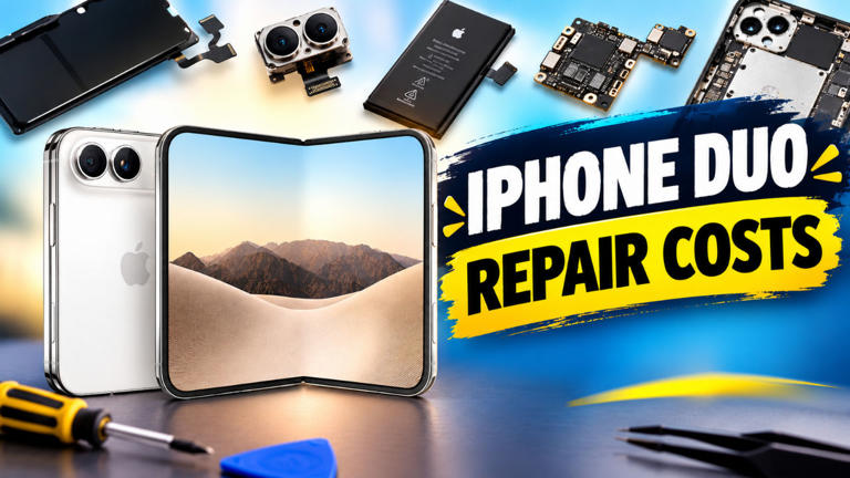 iPhone Duo foldable screen repair to cost as much as Samsung Galaxy S26 ...