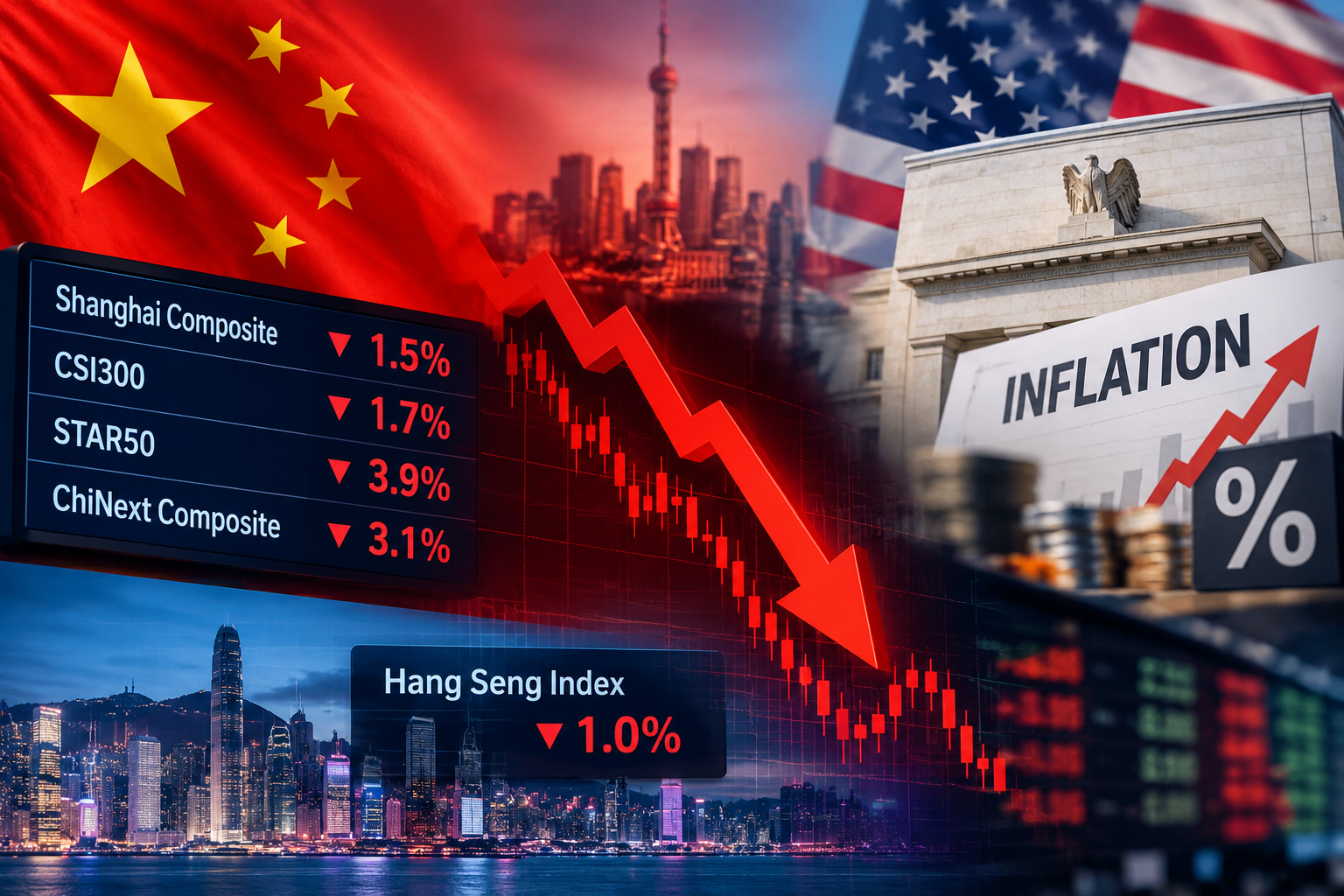Global market: China stocks fall as hot US inflation data revives rate ...