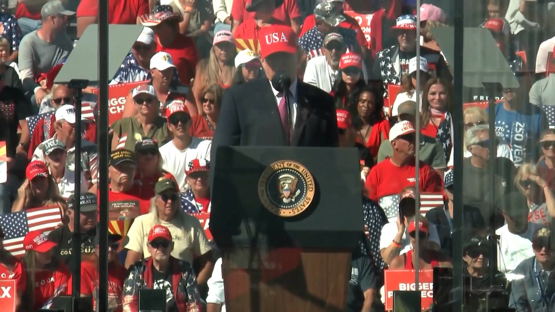 President Donald Trump holds rally in Arizona