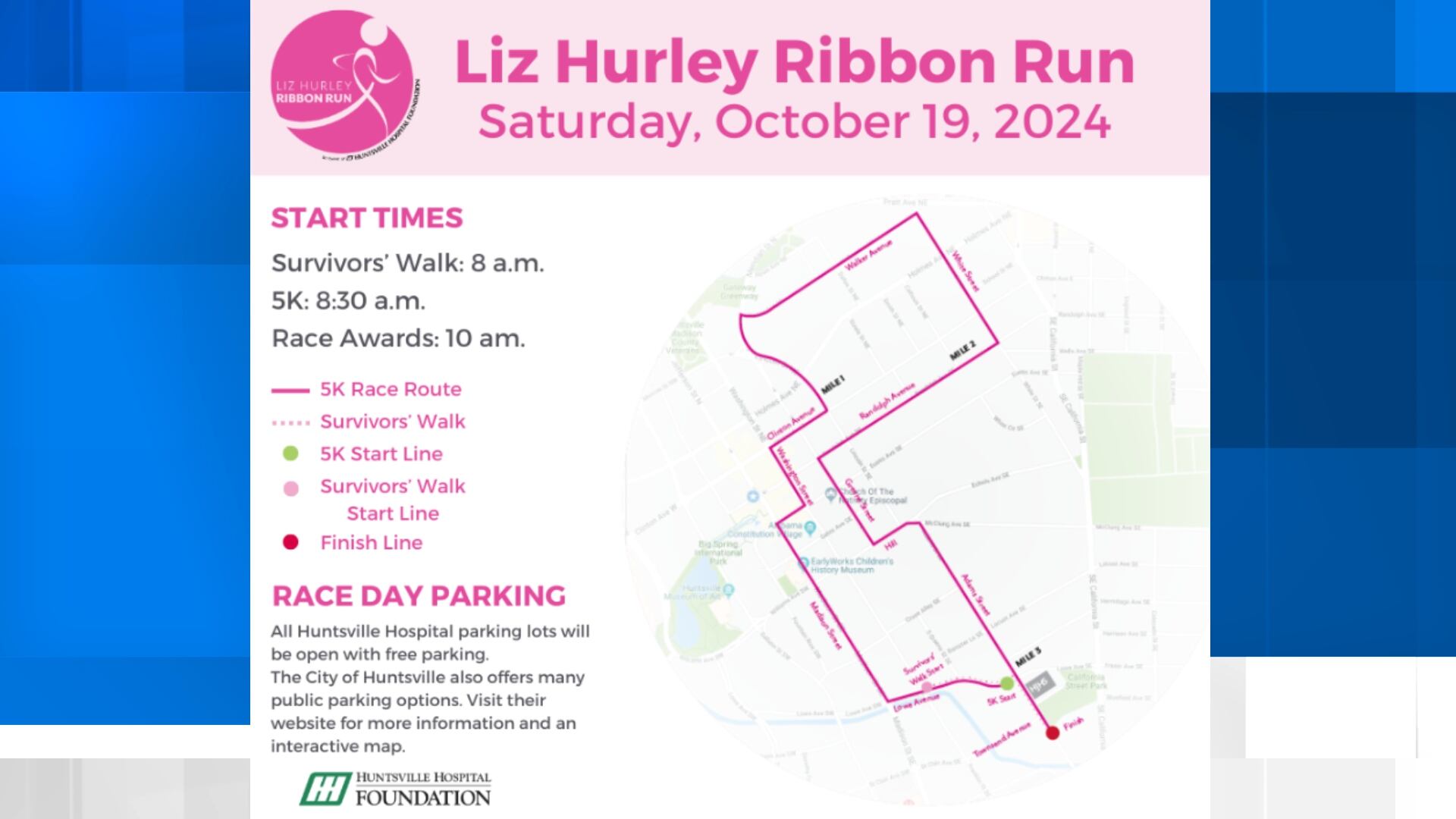 New start line for Liz Hurley Ribbon Run amid Huntsville Middle School ...