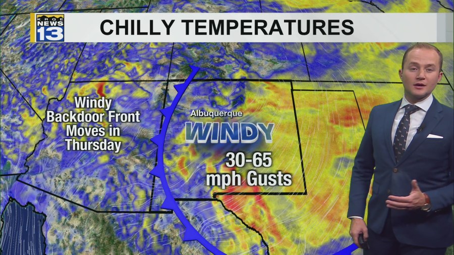 High winds develop behind another cold front Thursday