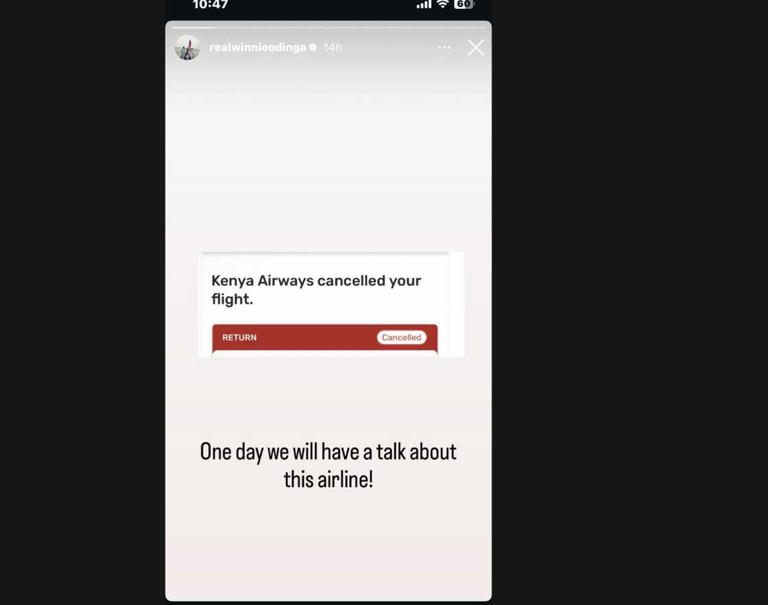 Winnie Odinga stranded abroad as Kenya Airways cancels her flight on ...