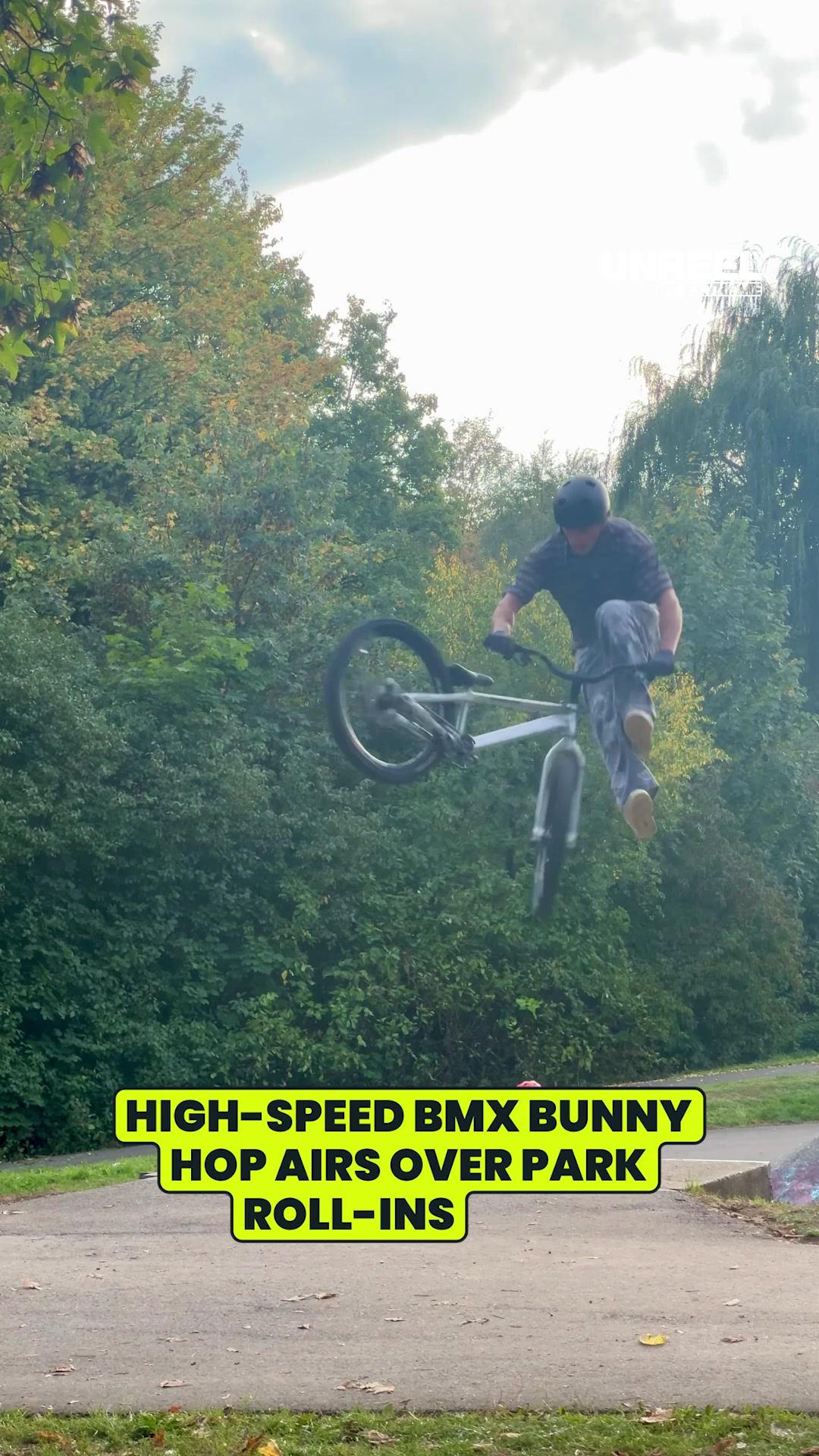 BMX trick mastery: High-speed bunny hop & barspin combo | UNREEL BY EXTREME