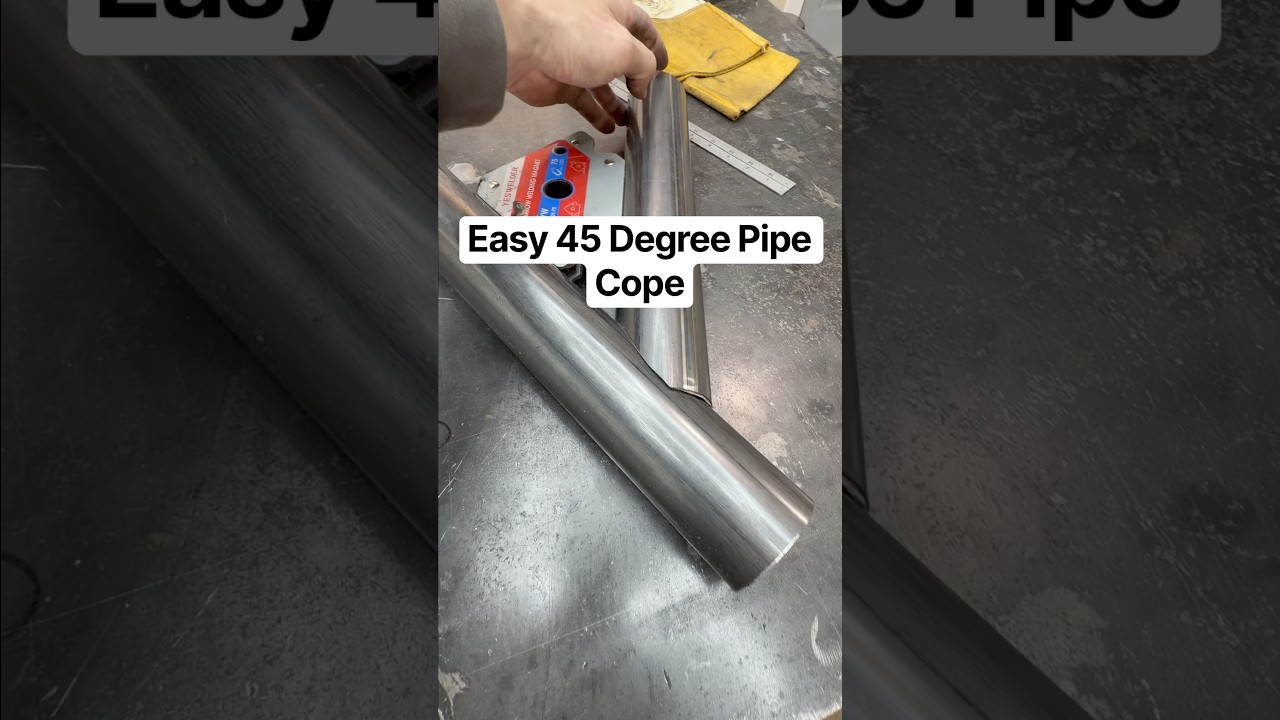 How to Cope a Pipe at 45° | Wye Branch Pipefitting