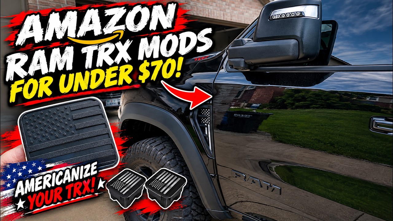 I found the best Amazon mods for my 2027 RAM SRT TRX (patriotic edition) 🫡