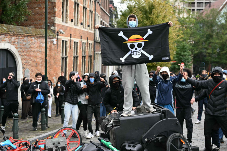 How an anime skull became Gen Z's protest symbol: What Neha Bora's red ...