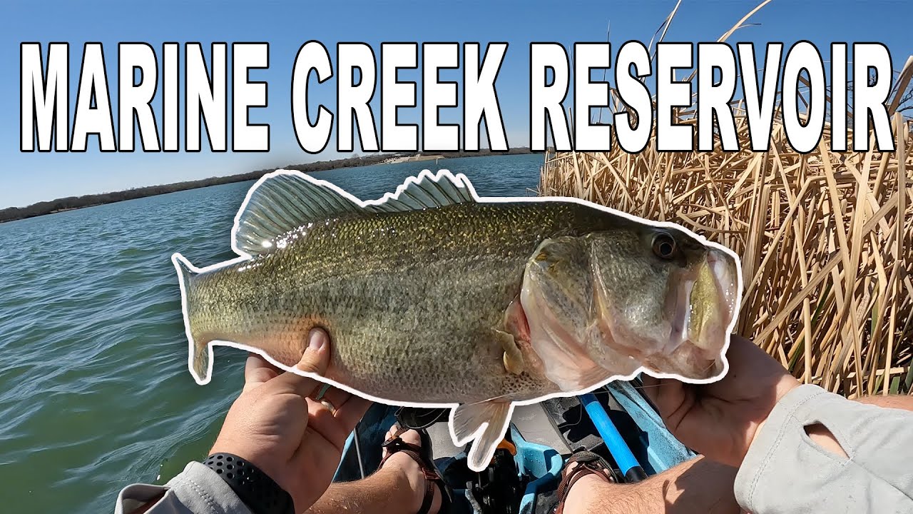 Kayak fishing in Fort Worth for big pre spawn bass at Marine Creek ...