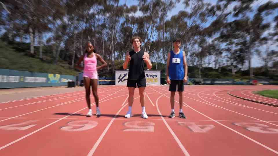 Watch these men claim they can beat a professional female sprinter ...