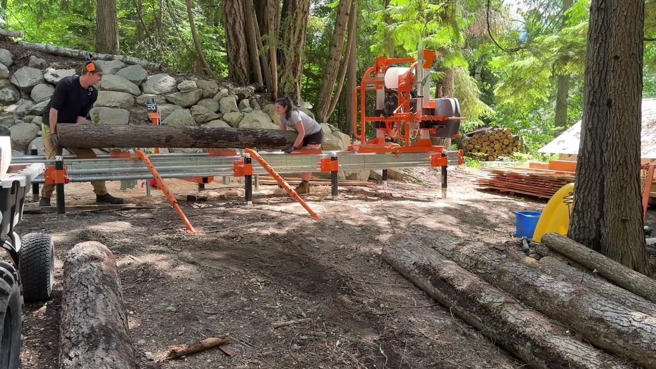 They saved money by using fallen trees for their deck then had to ...