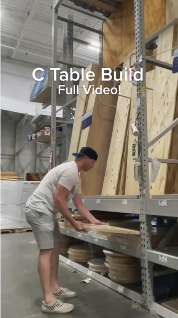 Build a stylish C table with this DIY design